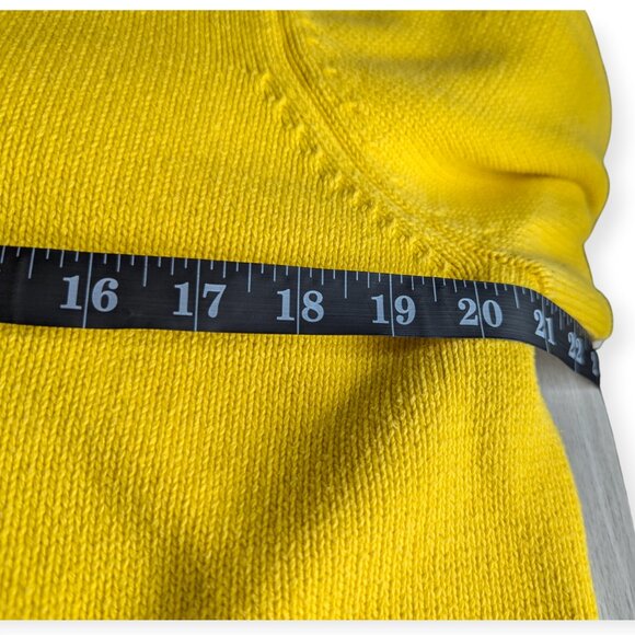 Vintge Norton McNaughton Stylish Preppy Yellow Sweater Red & Black Trim Size XL - Picture 13 of 15